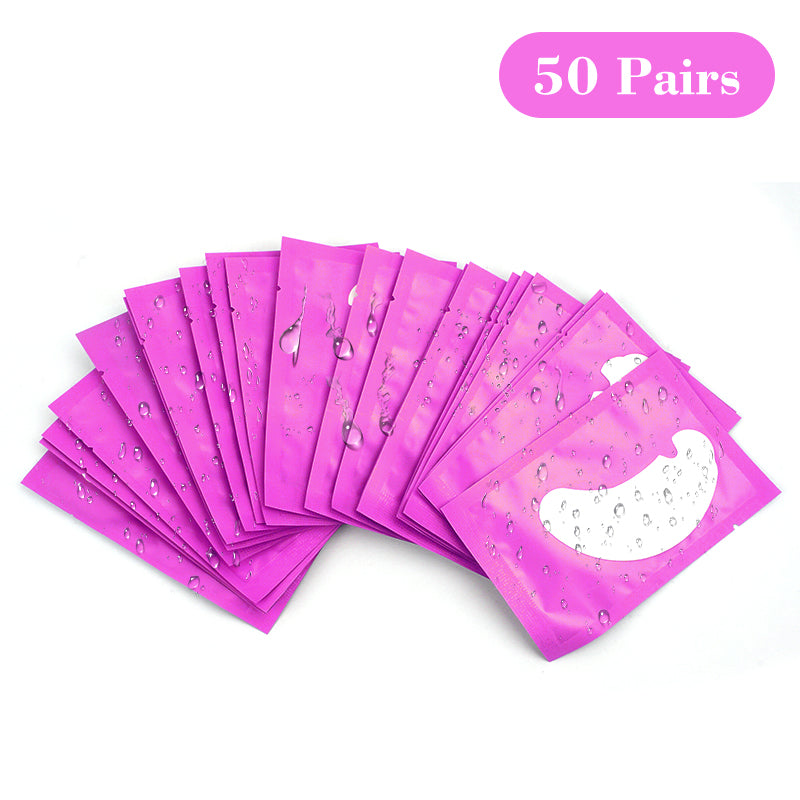 50pairs Eye Pads For Eyelash Extension Hydrogel Patches For Eyelashes