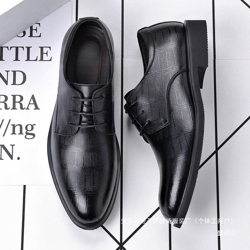 Black Formal Work Shoes Men's Wedding Groomsmen