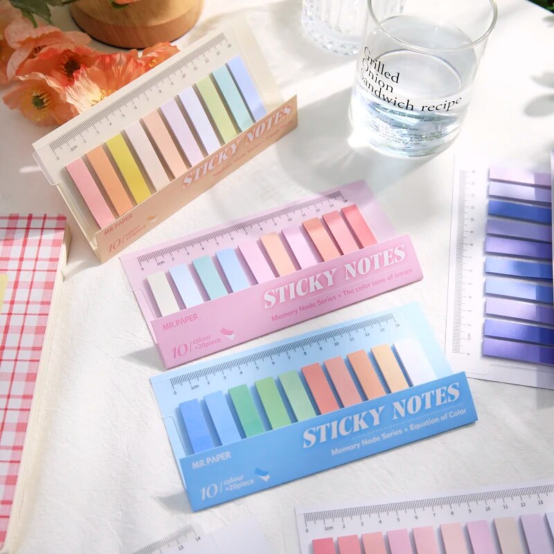 200 Sheets/set of Moranti Colored Index Stickers
