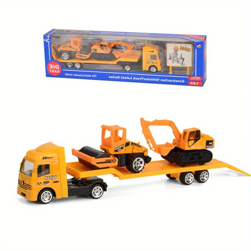 Play Vehicles Set Toy Construction Police Car