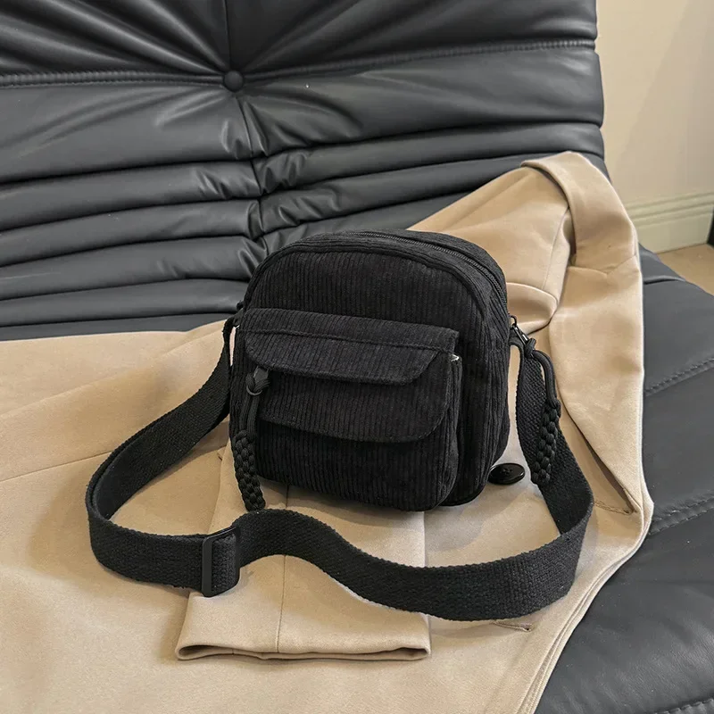 Korean Harajuku Messenger Bags Corduroy