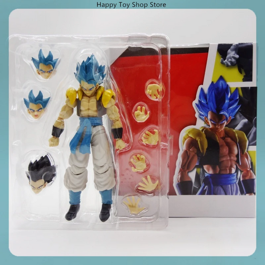 15cm Shf Dragon Ball Gogeta Super Saiyan Blue Anime Action Figure