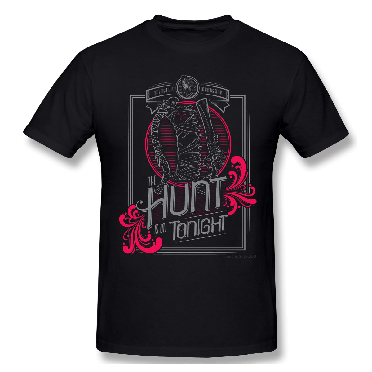 The Hunt T Shirt popular men's short sleeve men White