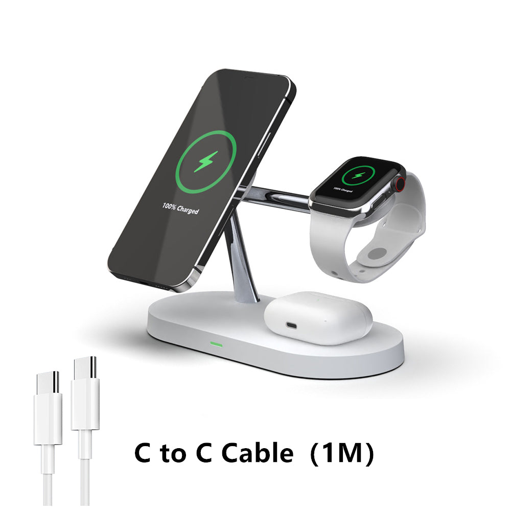 3 in 1 Wireless Charger Stand For iPhone 12 13 14 15 16 Fast Charging