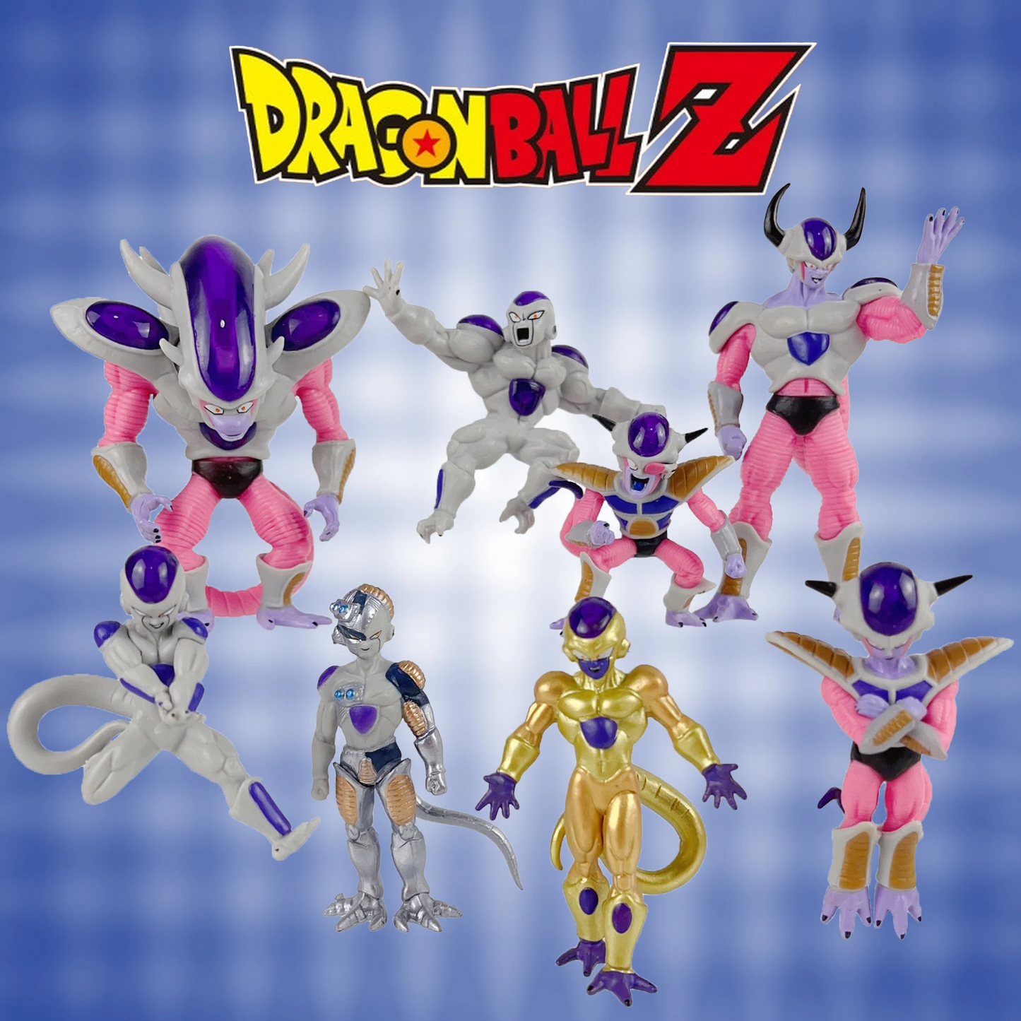 8pcs/set Dragon Ball Z Figures King Cold Frieza Figurine