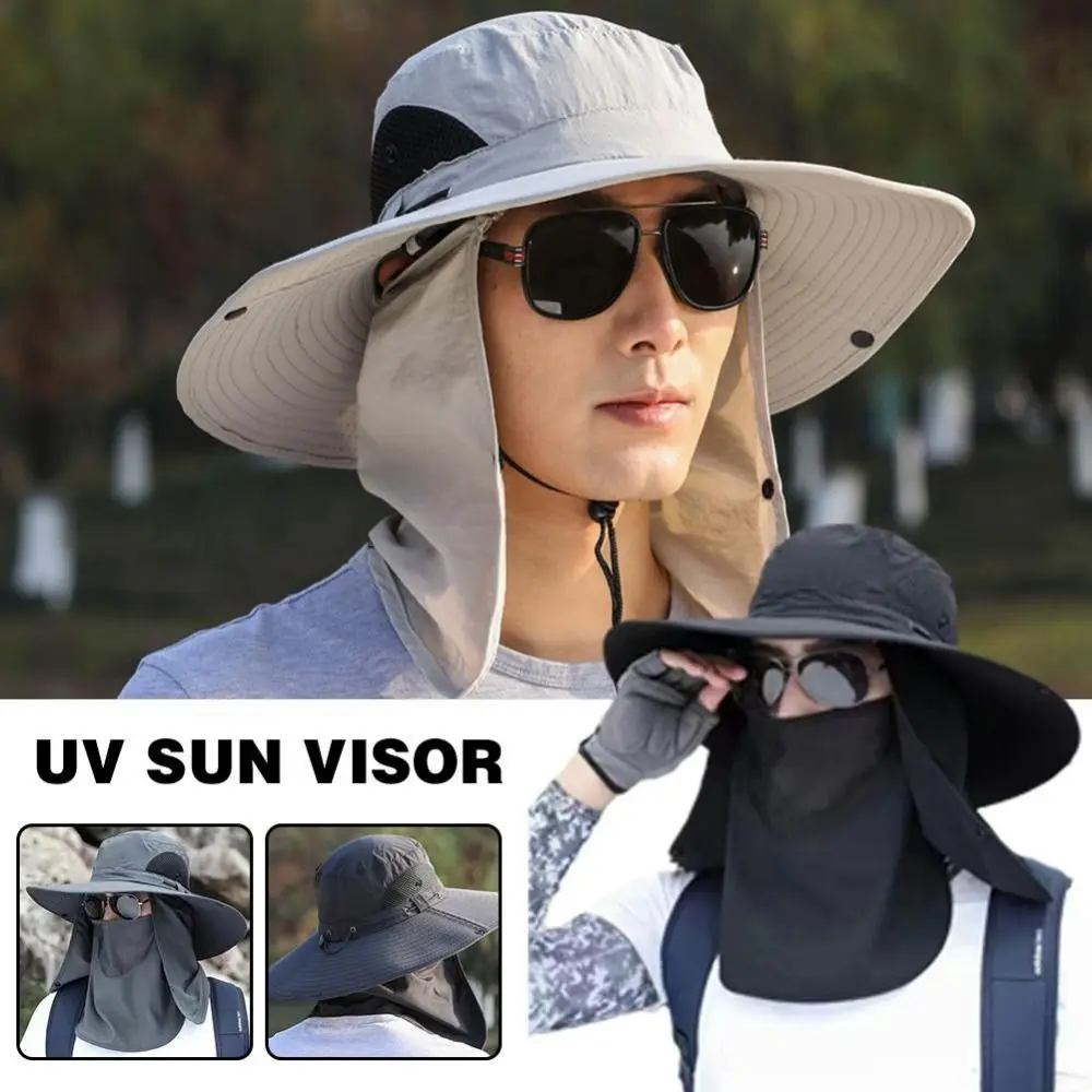 1Pcs Fishing Hat With Mask Summer