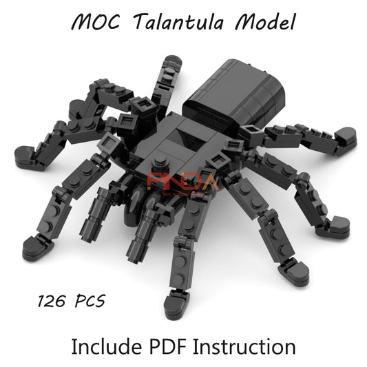 126 Pcs Talantula Black Spider Model Set Building Blocks