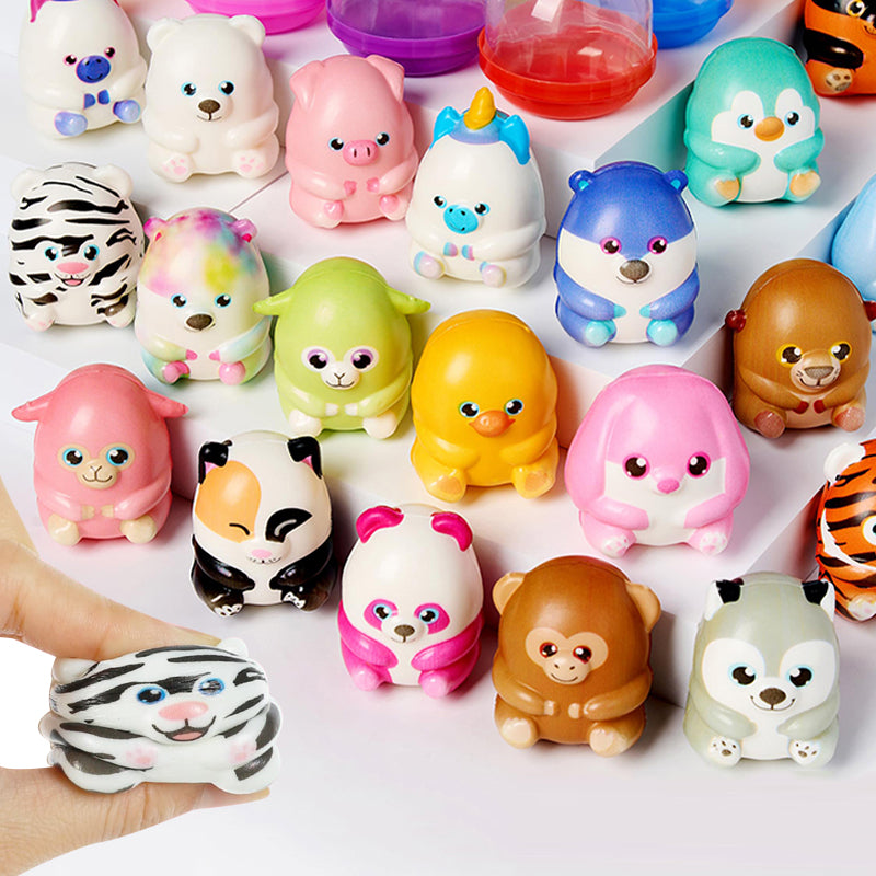 6PCS Kawaii Animal Squishy Stress Relief Soft Toys