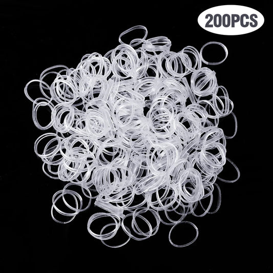 Clear Ponytail Ropes Rubber Bands Holder Elastic for Women