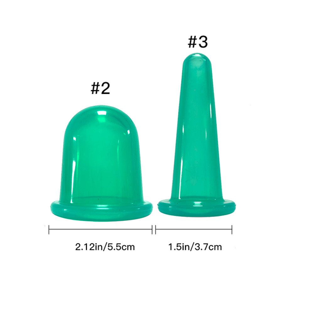 Silicone Vacuum Cupping Massage Jars Anti Cellulite Massage