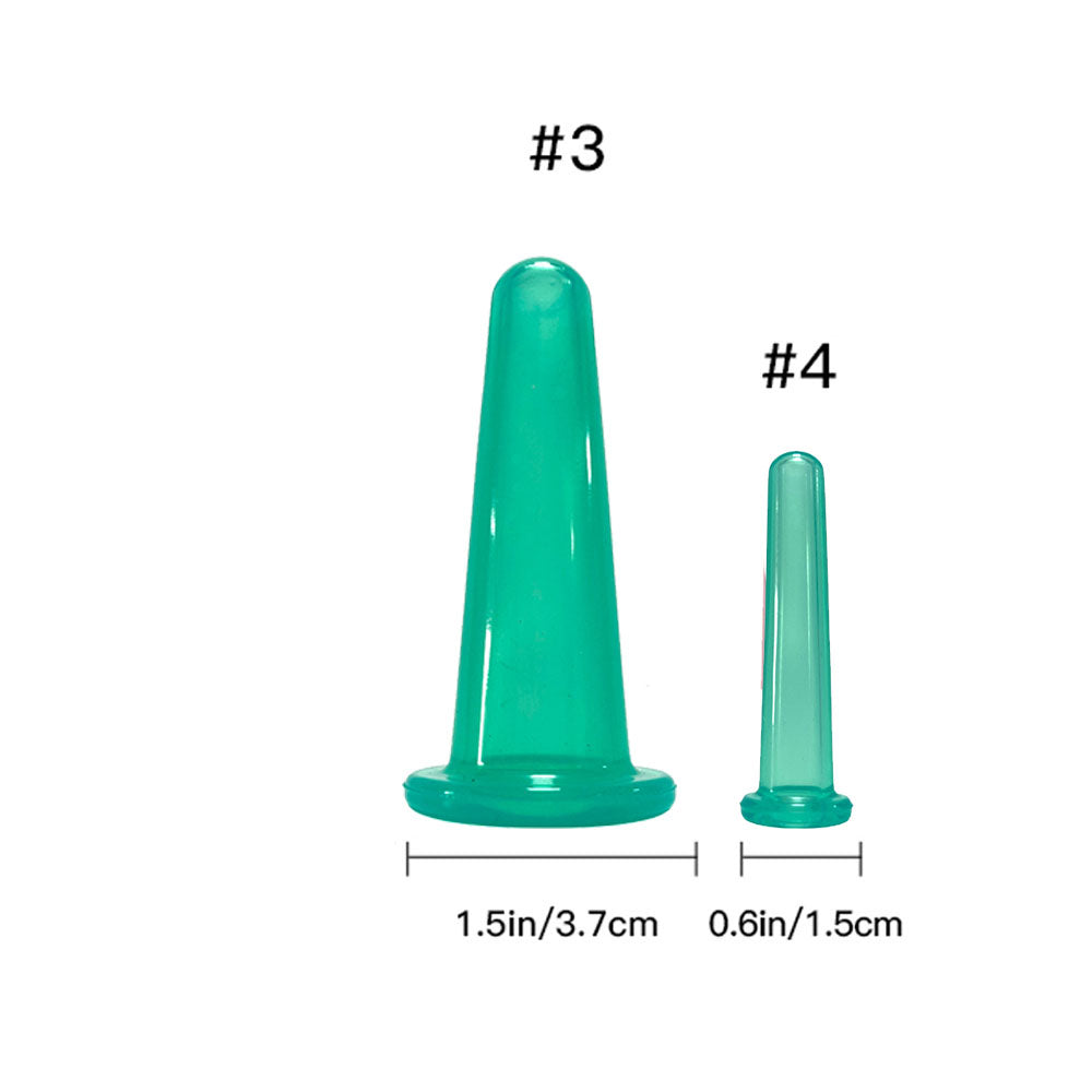 Silicone Vacuum Cupping Massage Jars Anti Cellulite Massage