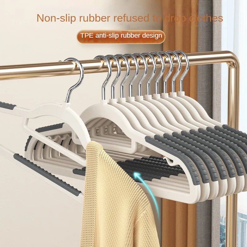 10PCS Anti Slip Hanger Household Clothes Hanger