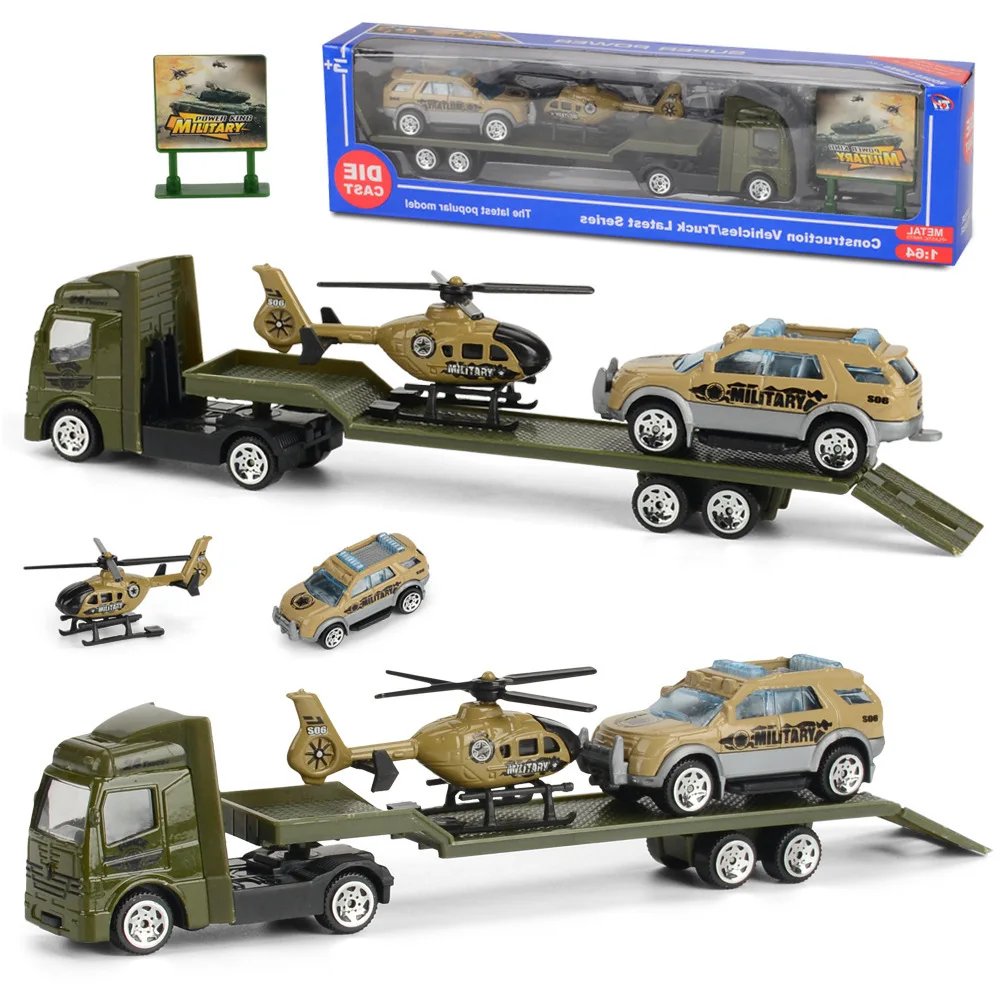 Play Vehicles Set Toy Construction Police Car