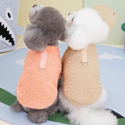 Winter Dog Sweater Warm Plush Dog Clothes for Small Medium Dogs Cats