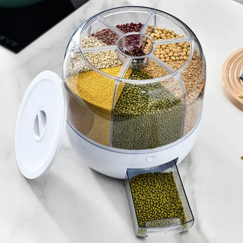 360 Degree Rotating Rice Dispenser Sealed