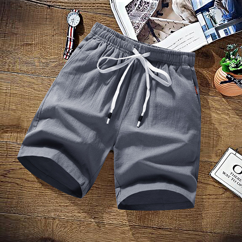 Summer Shorts Men Solid Casual Shorts Men 100% Cotton