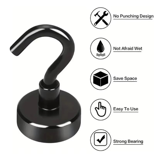 Black Magnetic Hooks