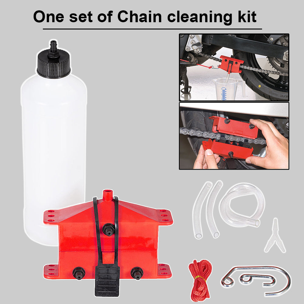 Motorcycle chain cleaning machine kit Brush Gear Cleaner Tool