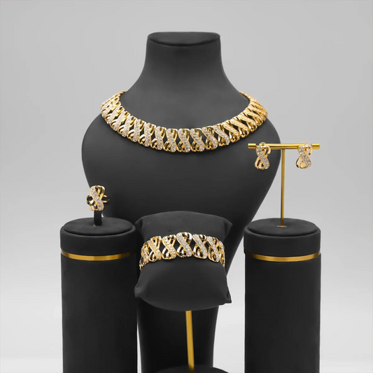 Fashion 18k Gold Plated Jewelry Set
