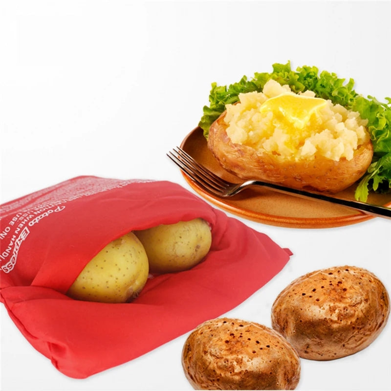 Microwave Potato Bag Baked Potato Bag Red Pouch