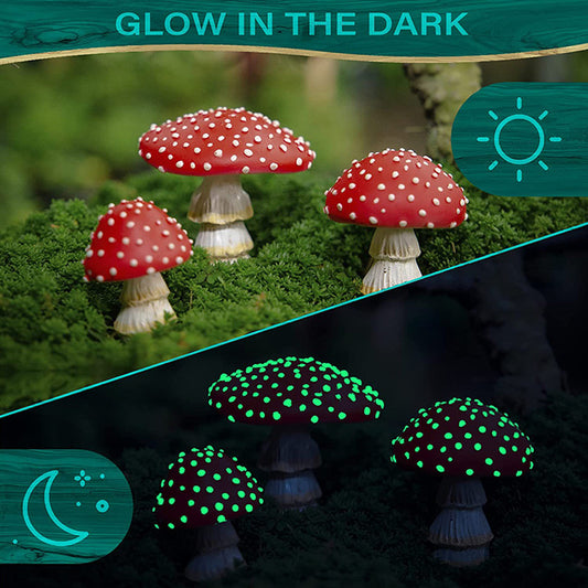 Mini Glow In The Dark Mini Mushroom