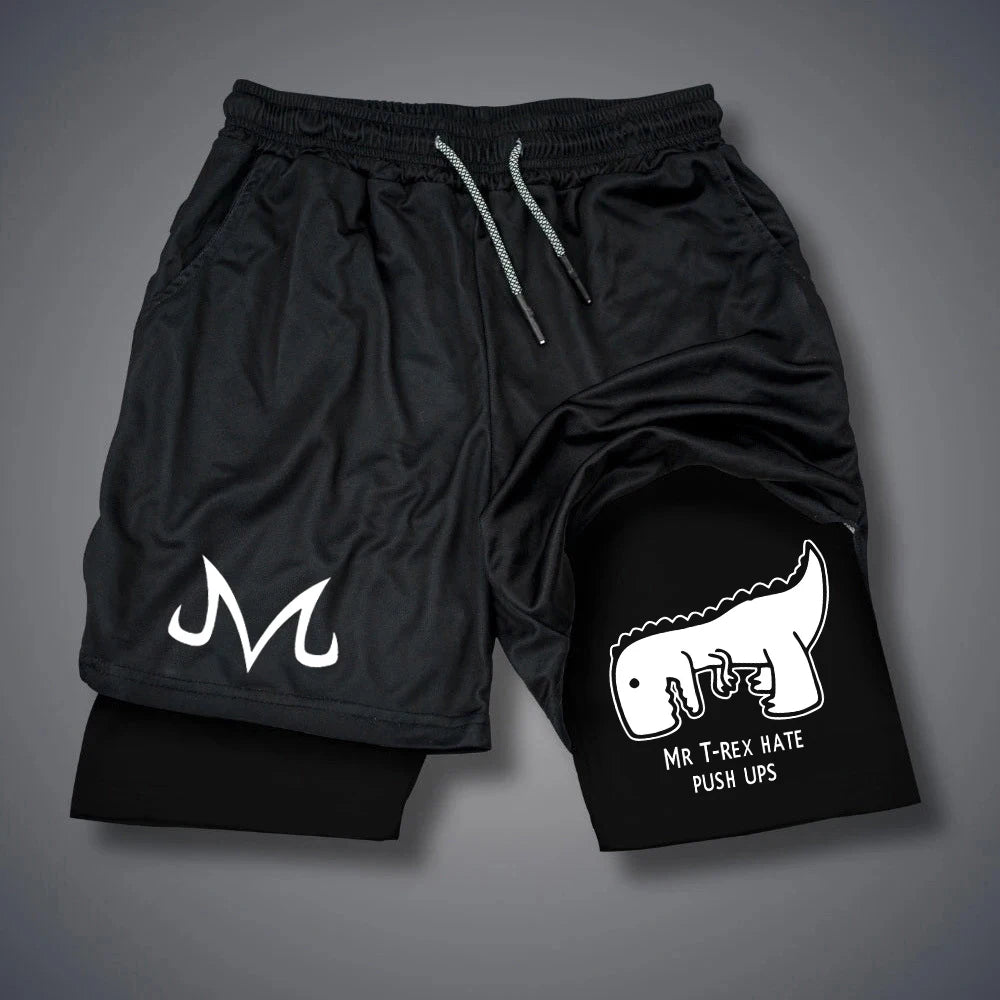 Men's Shorts Summer Quick Drying Fitness Shorts Double Layer 2 In 1 Streetwear