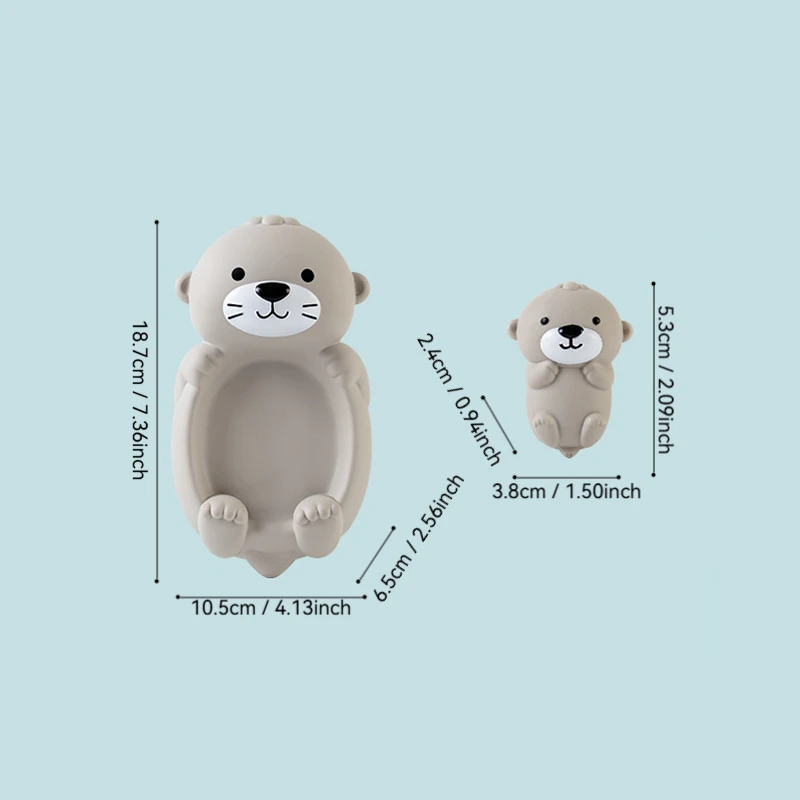 Bathtub Toy Set, Bathroom Otter Playing in the Water Floating Animal Toy