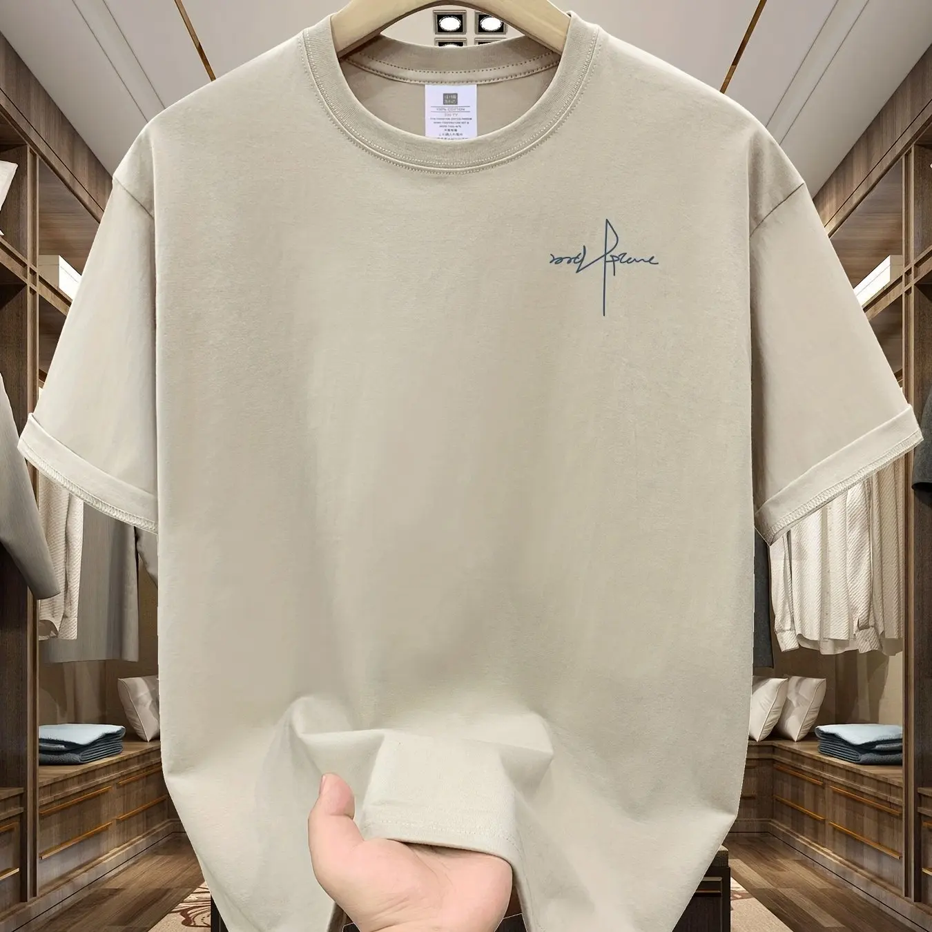 Summer Men's 100% Cotton Casual Sports Loose Large Size