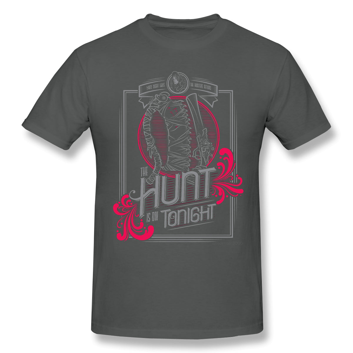 The Hunt T Shirt popular men's short sleeve men White