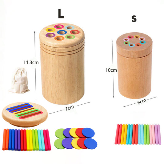 Wooden Matching Toys Montessori Color Matching Sorting Stick