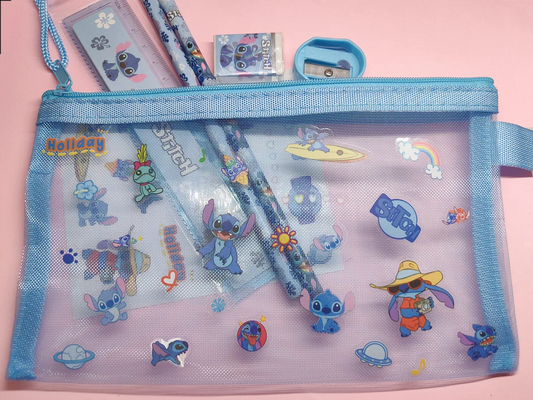 7pcs/Set Disney stitch DIY Stationery Bags