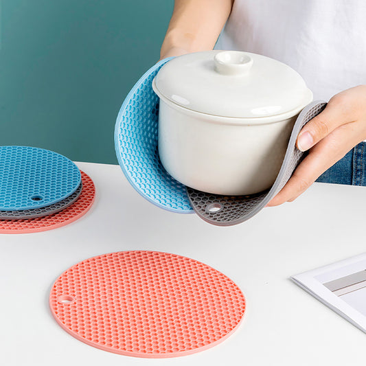 Kitchen Silicone Tableware Mat Round Non Slip