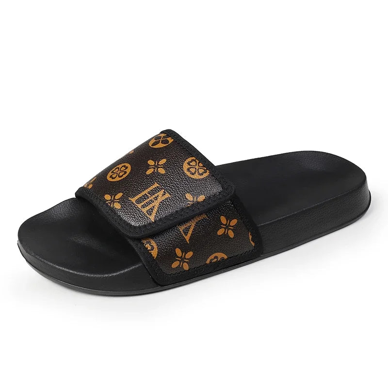 Men's Genuine Leather Sandals Comfortable Man Sandal House Slippers