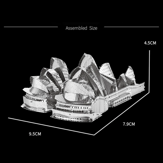 Sydney Opera House 3D Metal Puzzle model