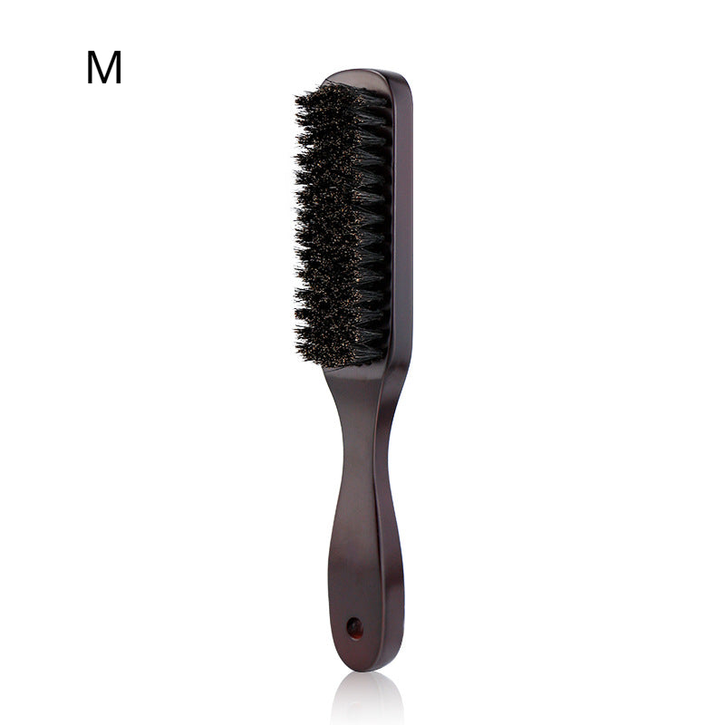 Men Beard Brush Wood Handle Boar Bristle Moustache Cleaning