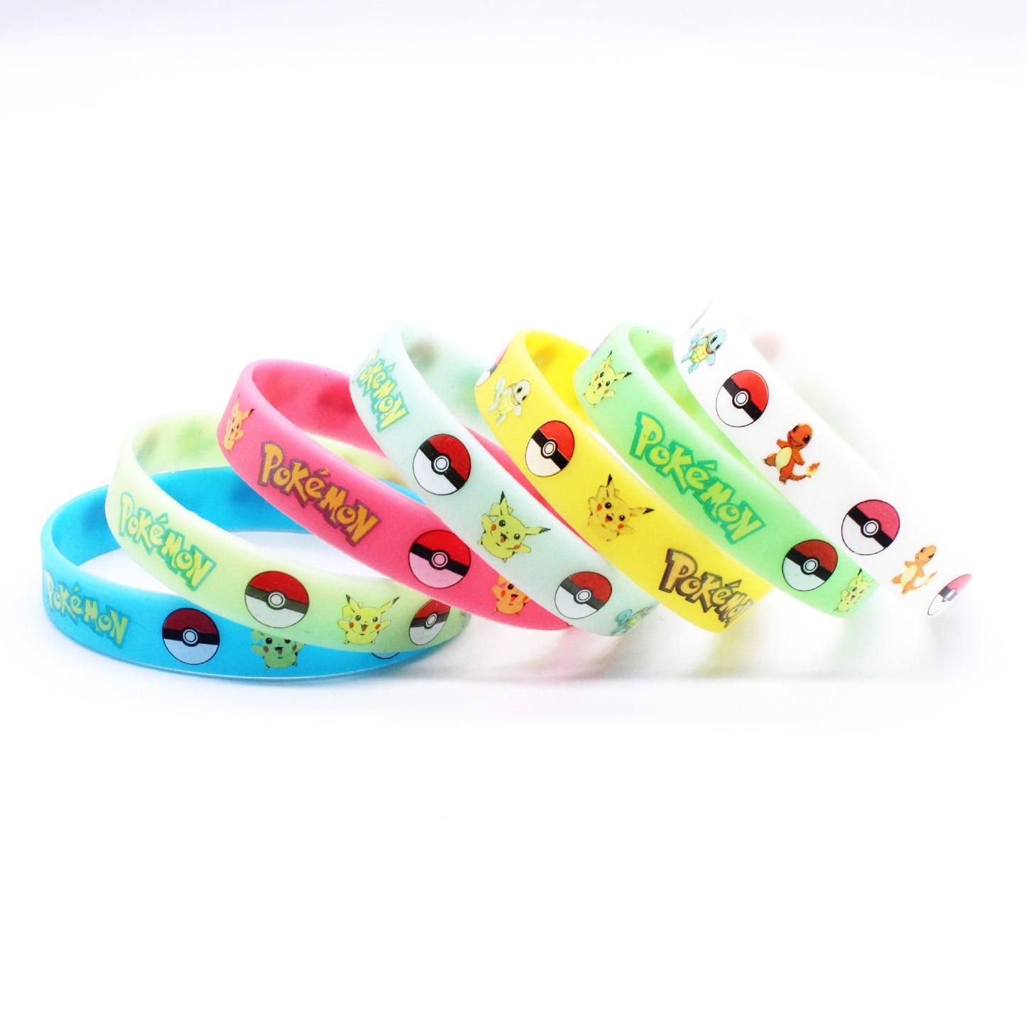 Pokemon Pikachu Figures Glow Silicone Bracelet Anime Toys