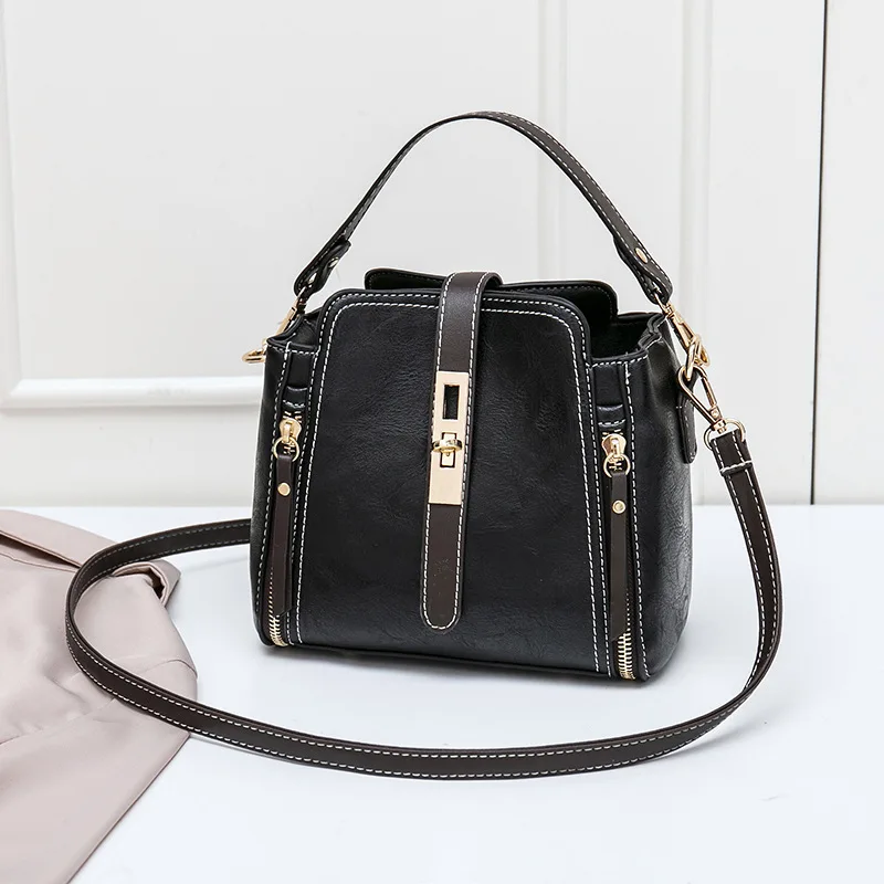 New Arrival PU Leather Bucket Shoulder Bags