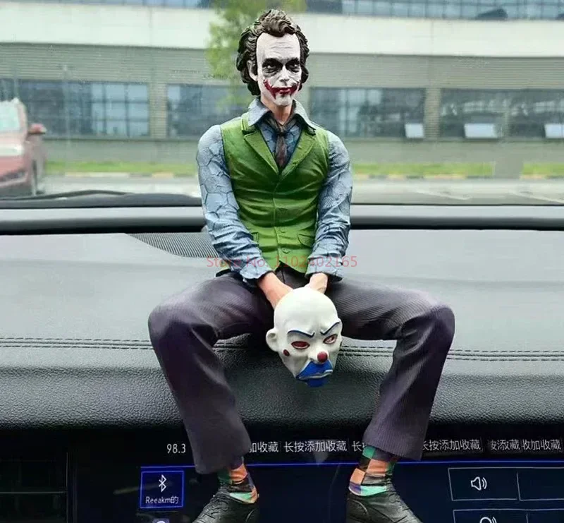 24cm Joker Heath Ledger Action Figure Sitting Green Suit