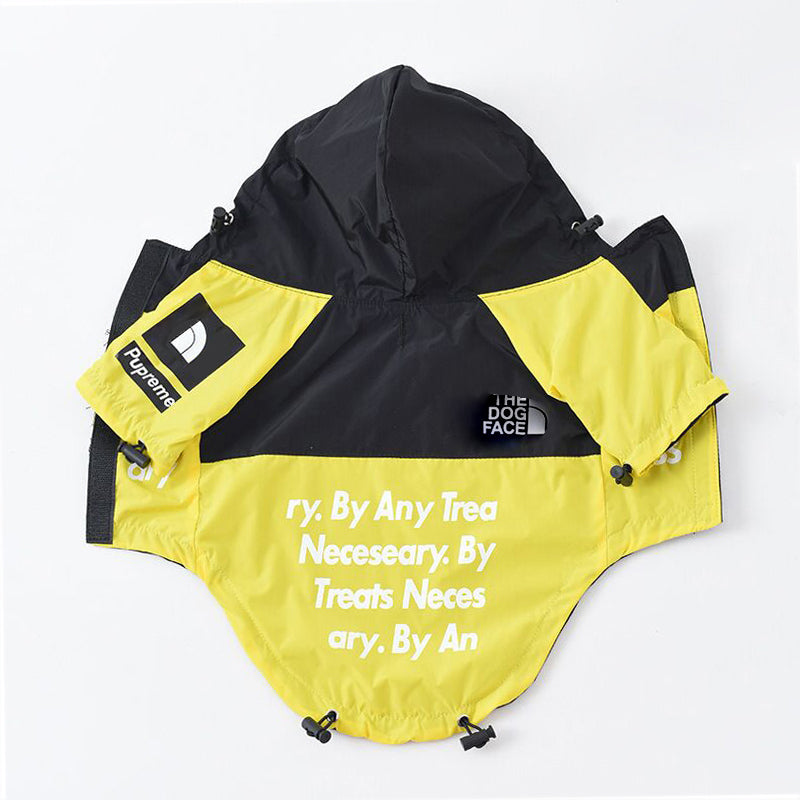 Pet Dog Waterproof Coat The Dog Face Pet Clothes Outdoor Jacket