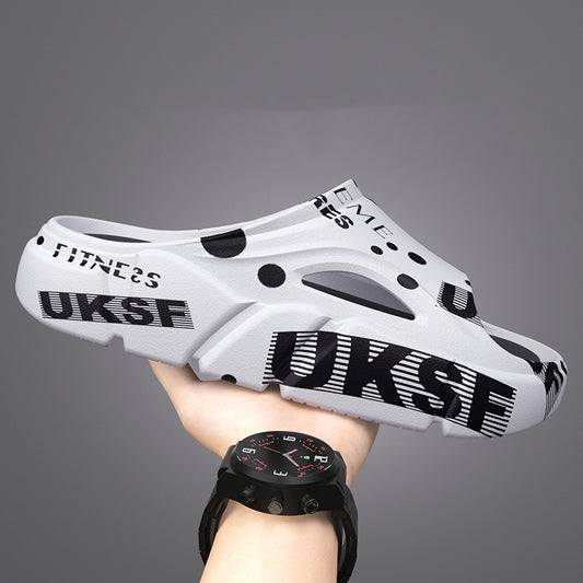 Summer Trend Mens Slippers Non-Slip Sandals Thick Soft Platform