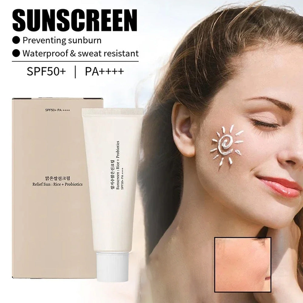 Sunscreen Korean Rice Probiotic Solar Blocker Skin Whitening Cream