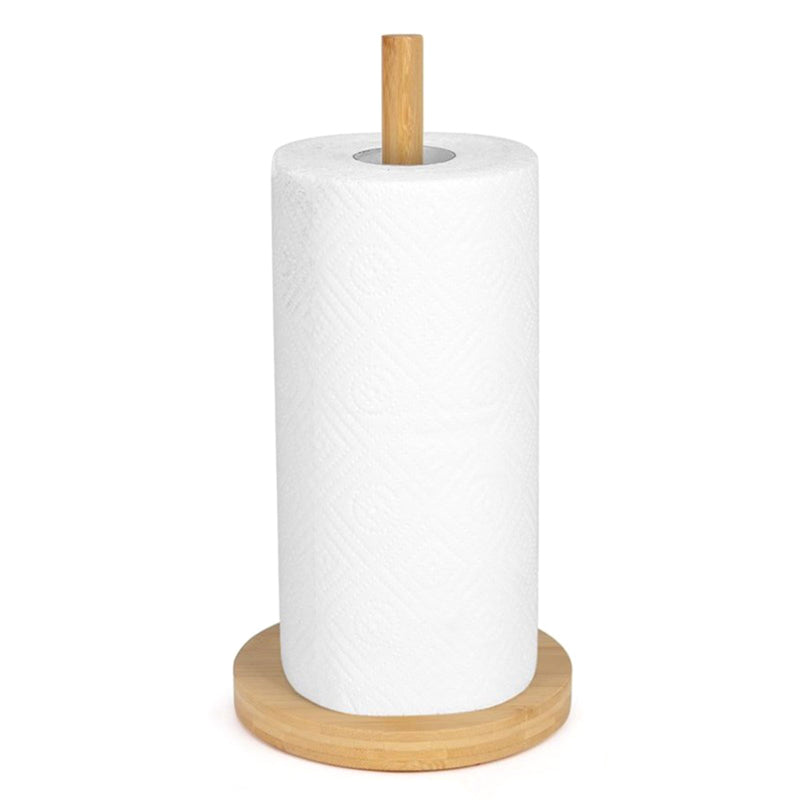 Kitchen Wooden Roll Paper Towel Holder