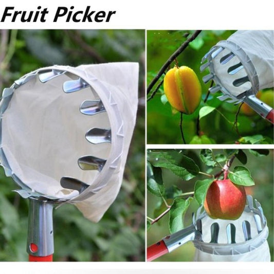Metal Fruit Picker For Apple Orchard Gardening
