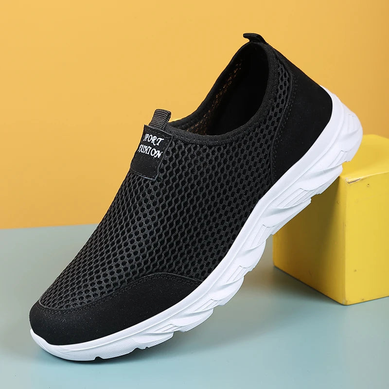 Men Running Shoes Summer Sneakers Mesh Breathable Lightweight Walking Casual Shoes