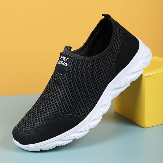 Men Running Shoes Summer Sneakers Mesh Breathable Lightweight Walking Casual Shoes