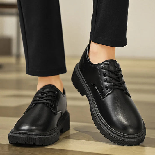 Men's Business Casual Shoes Summer Work Wedding Fashion Black