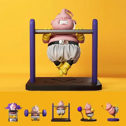 Hot Anime Dragon Ball Fitness Body Building Majin Buu Cute Figure