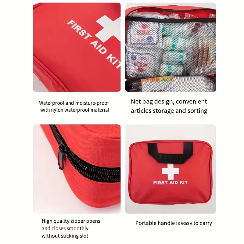 184pcs First Aid Kit, Multi-purpose Emergency Medical