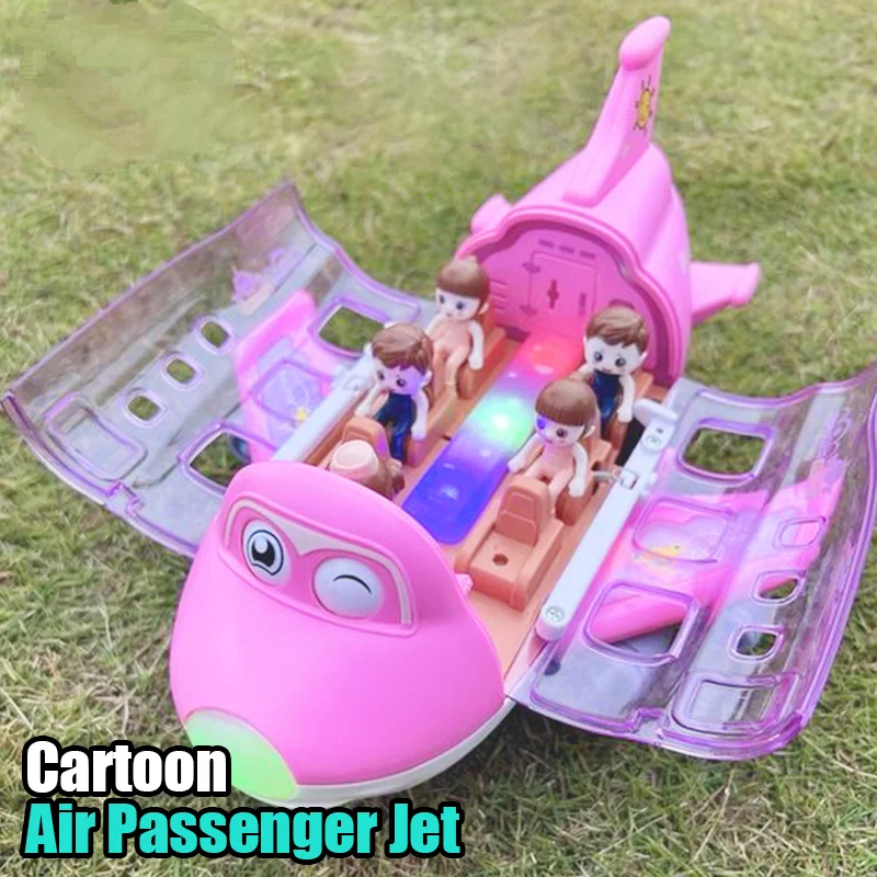 Kids Toys Electric Plane Aircraft Toys Car Airplane Model Music Simulation boy