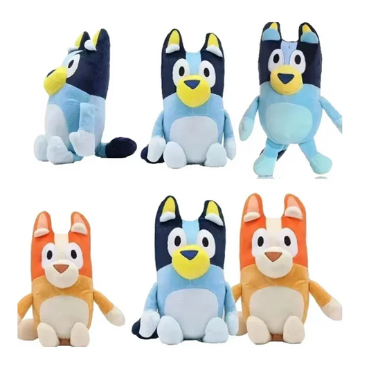 28cm Bluey & Bingo Family Plush Toys - Cartoon Dog Stuffed Animals